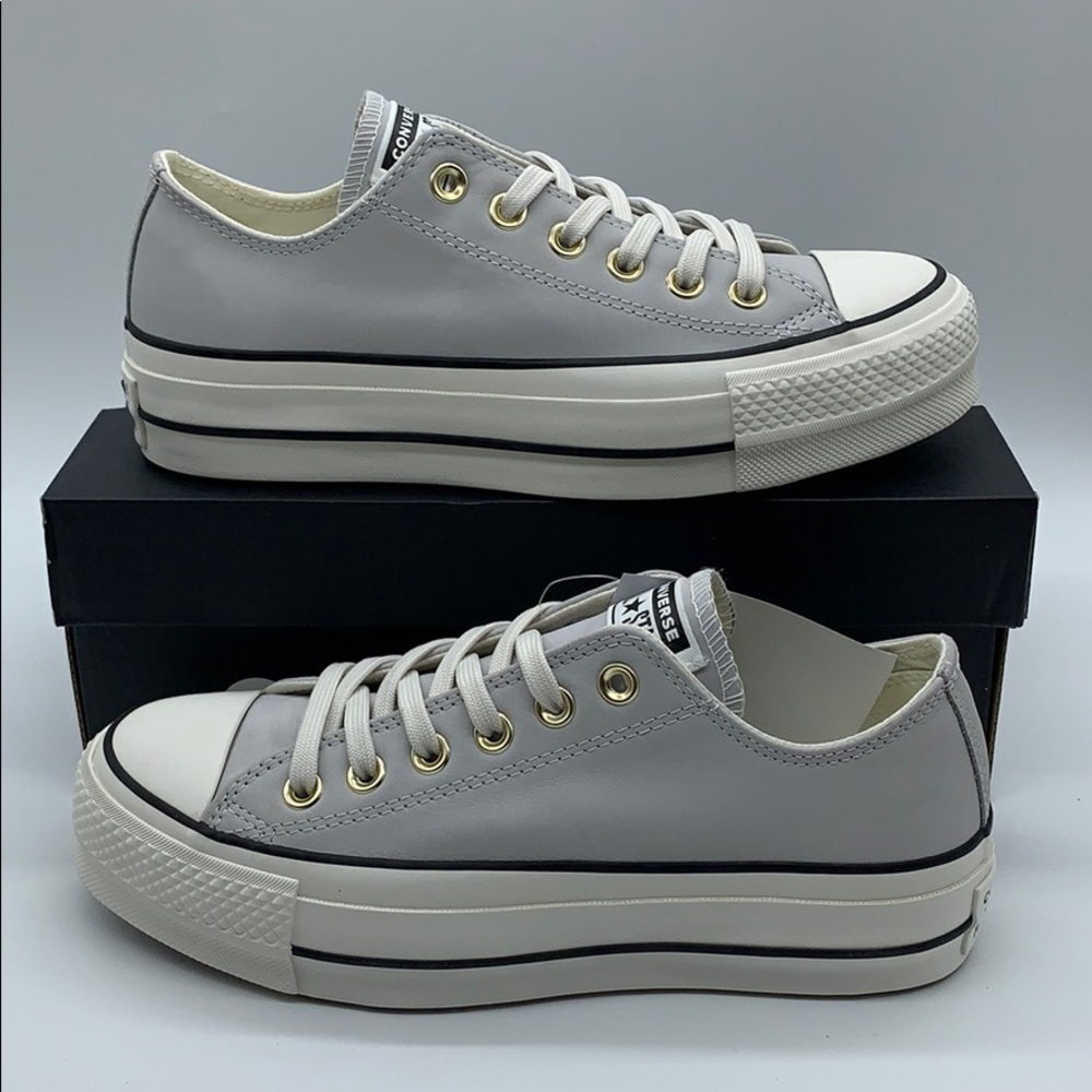 CONVERSE CTAS LIFT OX PLATFORM mouse/vintage white - Picture 12 of 16